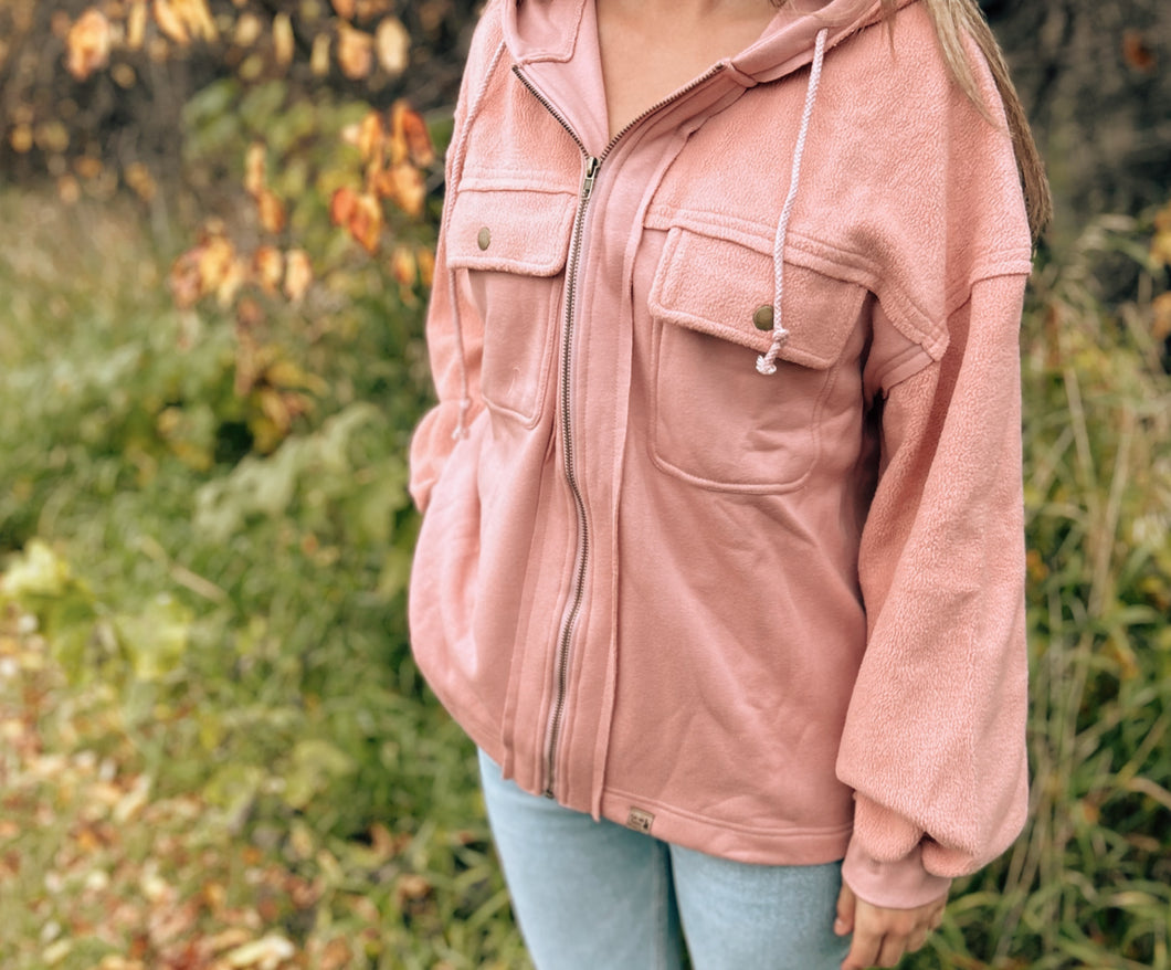 Zip-Up Shacket