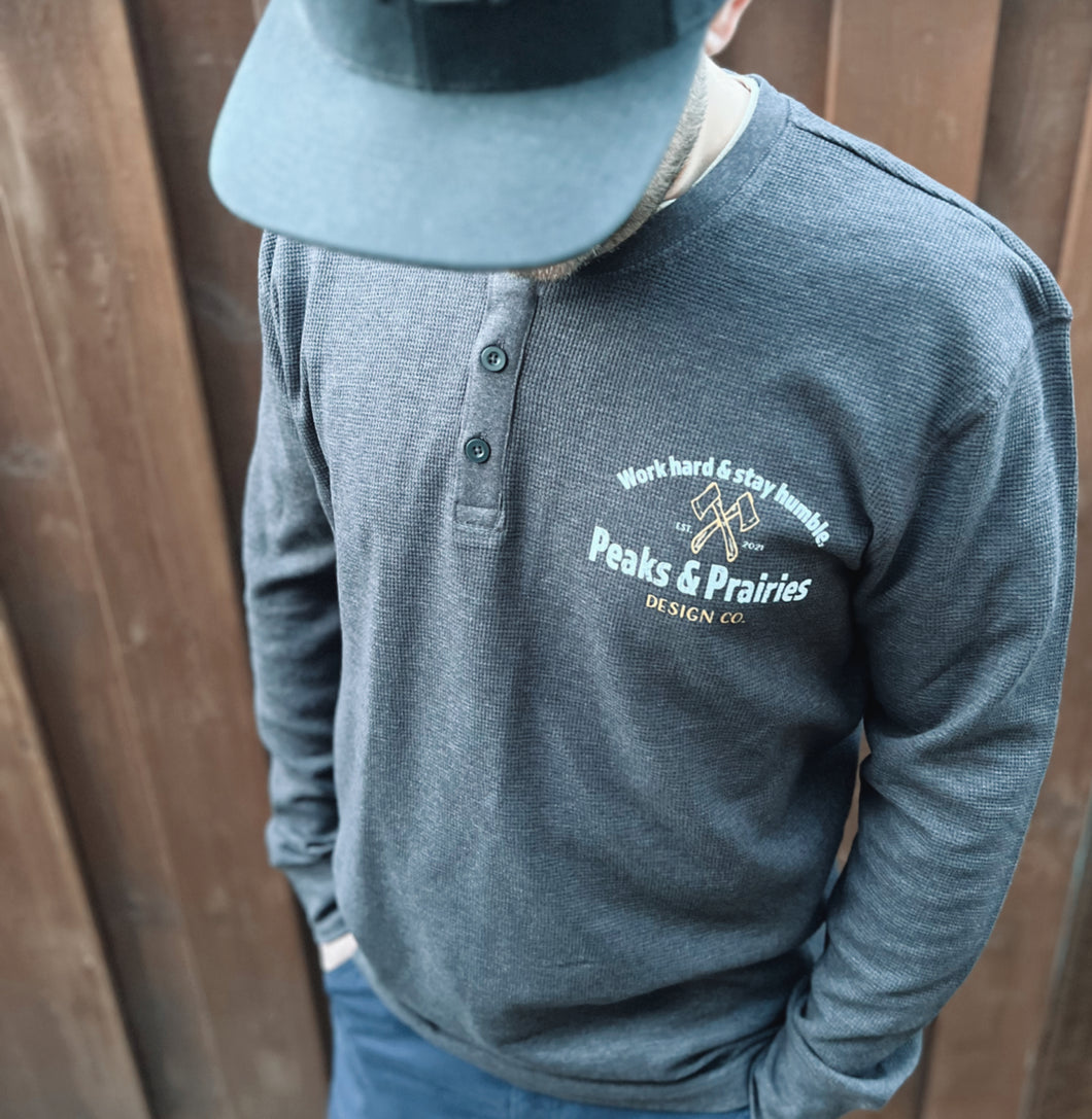 Stay Humble Mens Henley