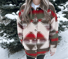 Load image into Gallery viewer, Geometric Aztec Shacket
