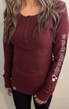 Load image into Gallery viewer, Vintage Waffle Henley
