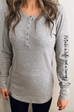 Load image into Gallery viewer, Vintage Waffle Henley
